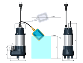 Дренажный насос Unipump FEKAPUMP V 750F с поплавковым выключателем в Астрахани 1