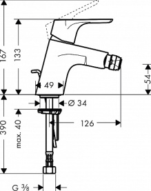 Смеситель для биде хром HANSGROHE 31920000 в Астрахани 5