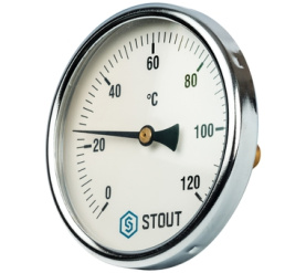 Термометр биметаллический с погружной гильзой. Корпус Dn 100 мм, гильза 50 мм STOUT SIM-0001-105015 в Астрахани 0