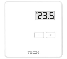 Беспроводной двухпозиционный комнатный терморегулятор (белый) TECH R-8b в Астрахани 0