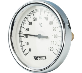 Термометр биметаллический с погружной гильзой 80 мм, штуц F+R801(T) 8050 Watts 10005931(03.02.040) в Астрахани 0
